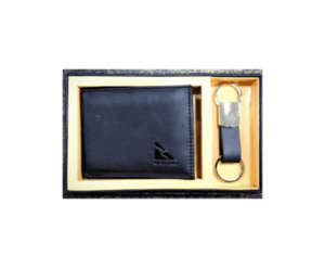 gift set of wallet and keychain