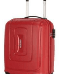 american tourister skyline spinner suitcase in red color