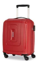 american tourister skyline spinner suitcase in red color